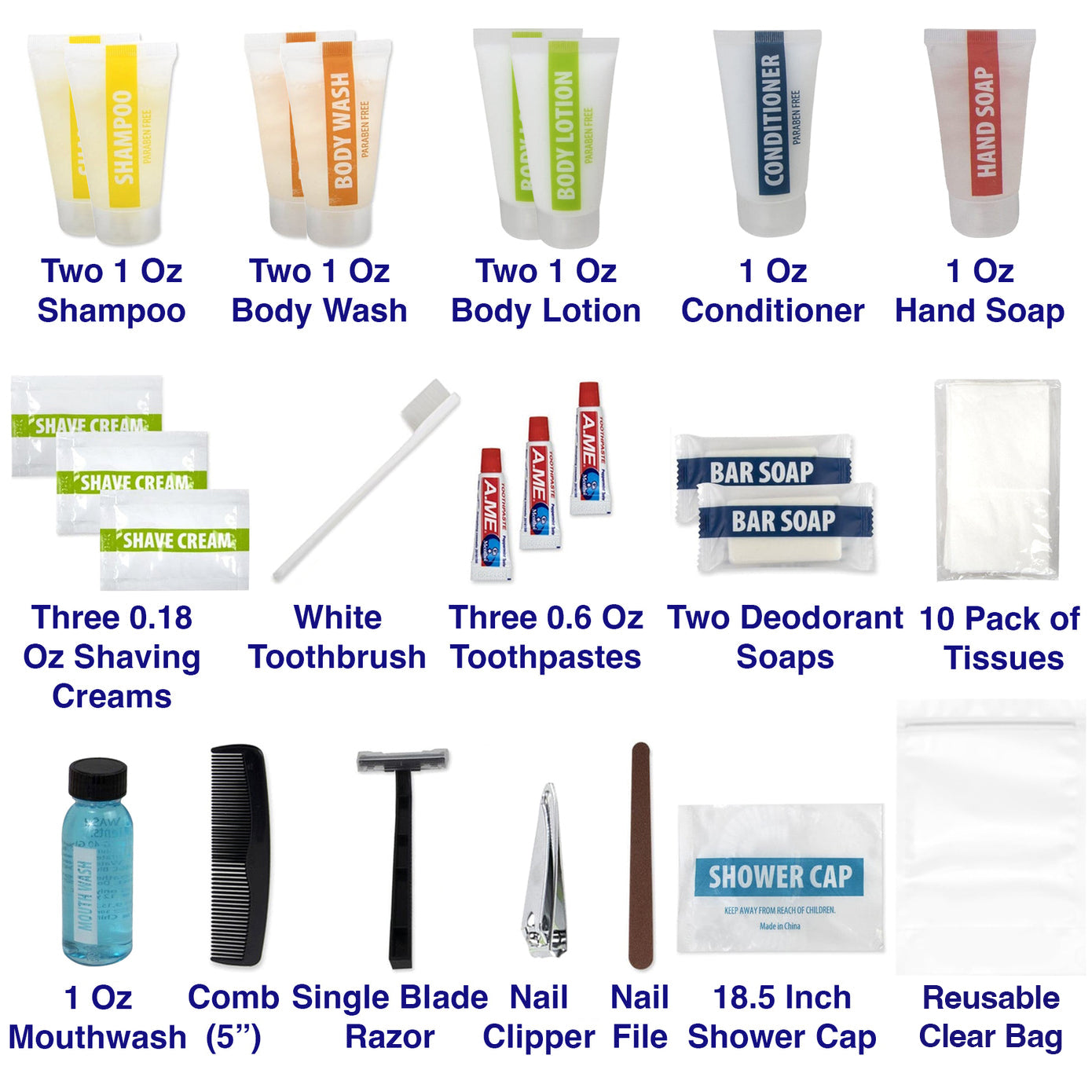 Premium 25 Piece Hygiene Kit Wholesale