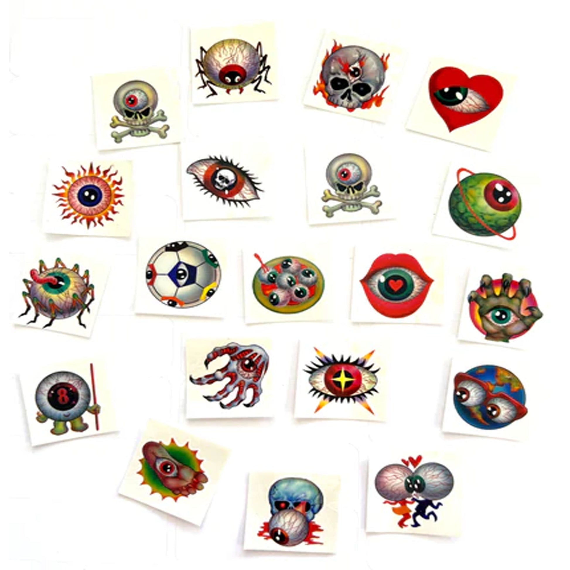 Mini Tattoos Eyeball Assortment - NoveltiesMart.com Wholesale