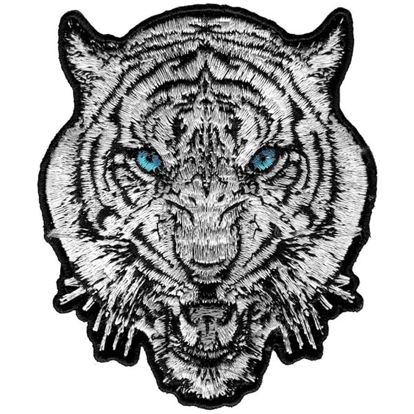 Tiger Head Embroidered Patch 9x8 - NoveltiesMart.com Wholesale