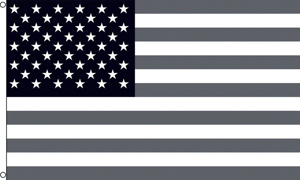 Black and White USA Flag - 3 x 5