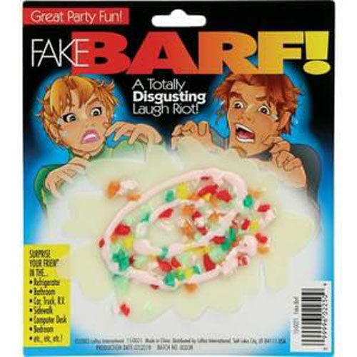 Unicorn Chunky Fake 6 Inch Splat of Barf - NoveltiesMart.com Wholesale