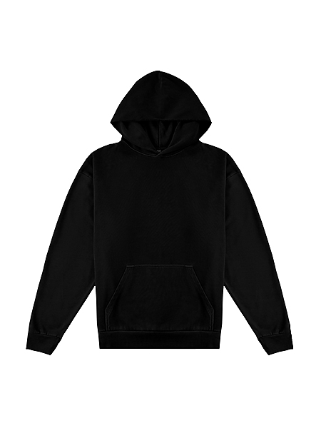 "Oversized Pullover Hoodie - 12oz Heavyweight Fleece with Drop Shoulder Fit"