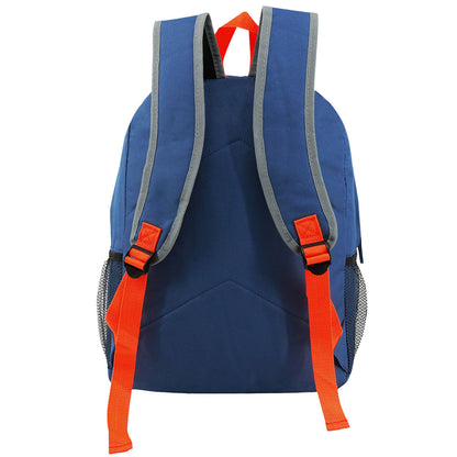 17" Bungee Wholesale Premium Design Backpacks in 4 Assorted Colors - Wholesale Bookbags Case of 24