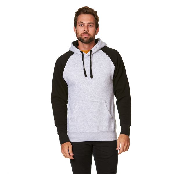 SmartBlanks Adult Colorblocked Hooded Pullover - Unisex Stylish Fleece Hoodie