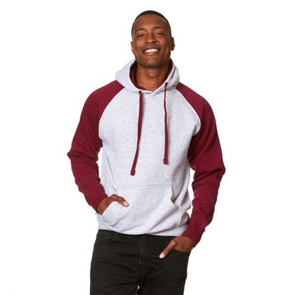 SmartBlanks Adult Colorblocked Hooded Pullover - Unisex Stylish Fleece Hoodie