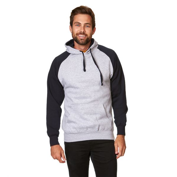 SmartBlanks Adult Colorblocked Hooded Pullover - Unisex Stylish Fleece Hoodie