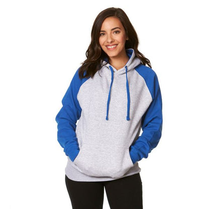 SmartBlanks Adult Colorblocked Hooded Pullover - Unisex Stylish Fleece Hoodie