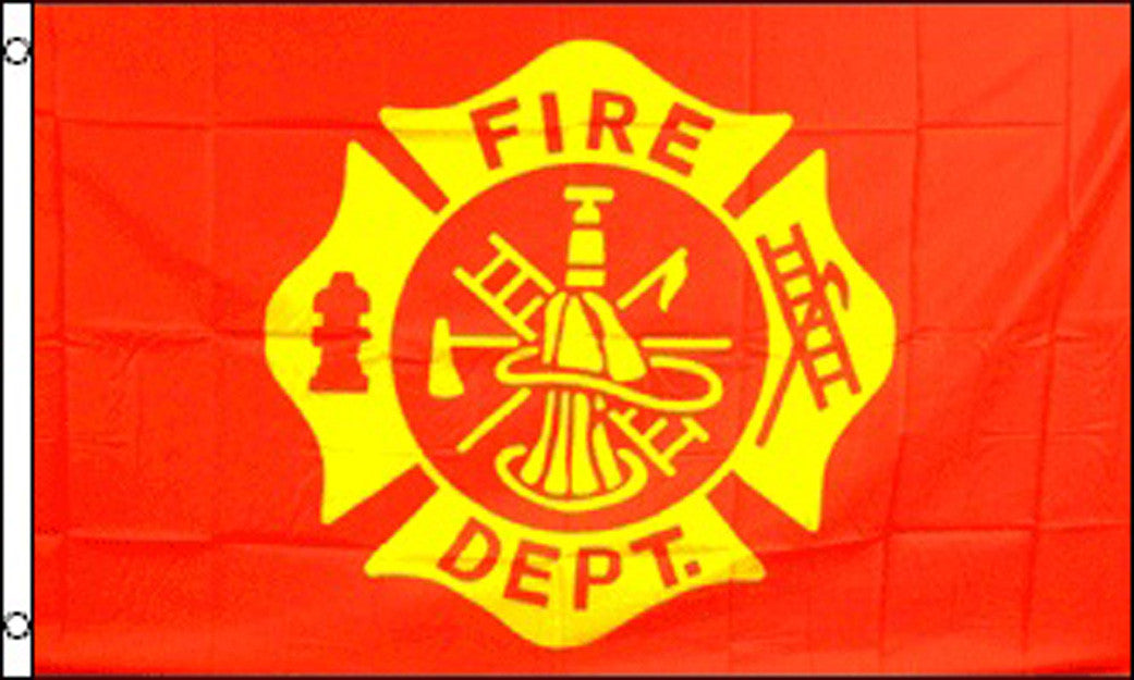 Fire Department Emblem Flag - 3 x 5