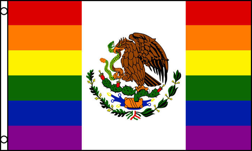 Mexico Rainbow 3 x 5 Flag – Vibrant and High-Quality