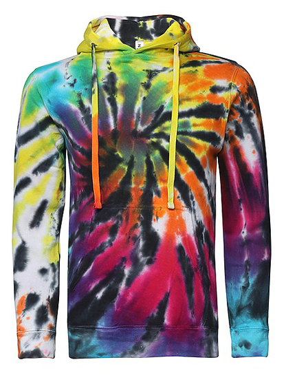 Tie-Dye Pullover Hoodie 7001 - Comfortable & Stylish Customizable Fleece-Noveltiesmart.com