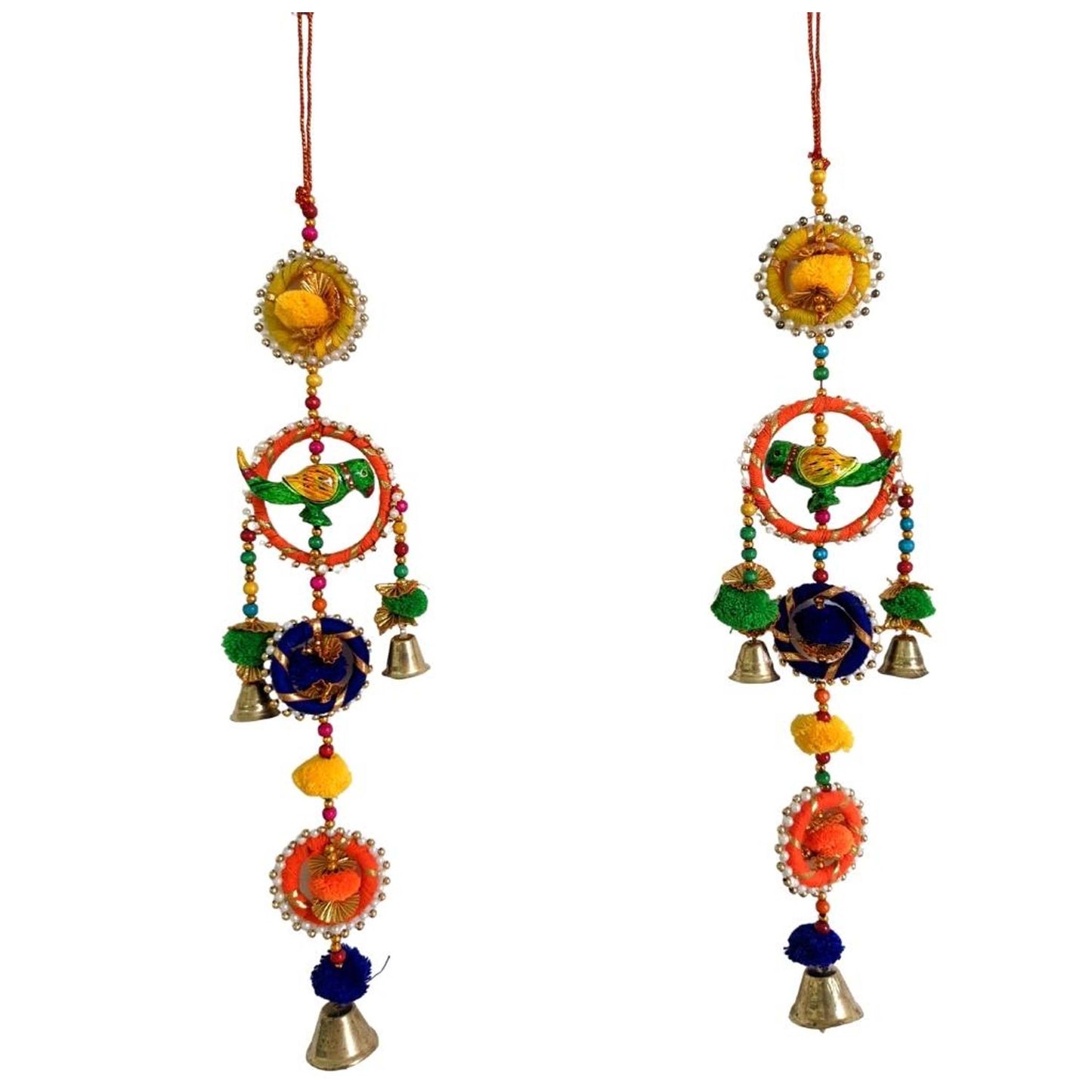 Parrot Door Hanging with Pompoms WholesaleBulkUSA