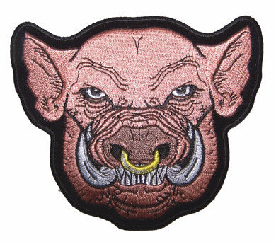 Pig/Boar Embroidered Patch Wholesale Bulk USA