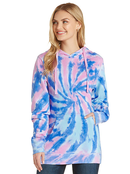 Tie-Dye Pullover Hoodie 7001 - Comfortable & Stylish Customizable Fleece-Noveltiesmart.com