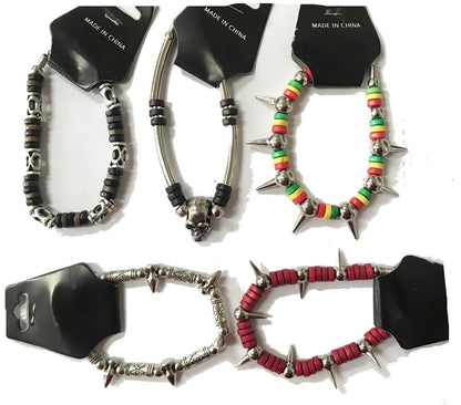 Assorted Metal & Spiked Bracelets Wholesale Bulk USA